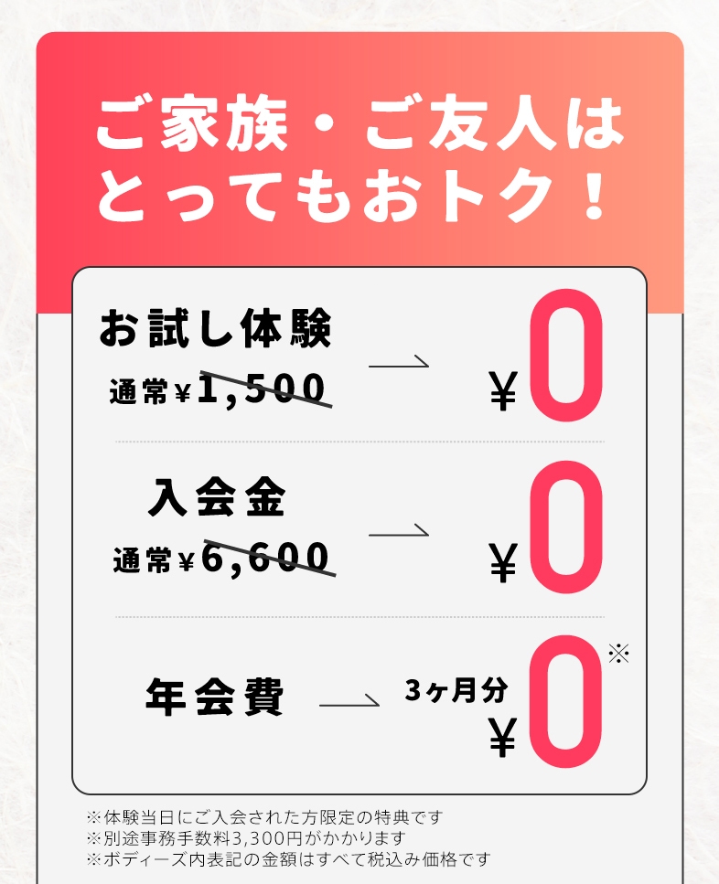 今月の入会特典