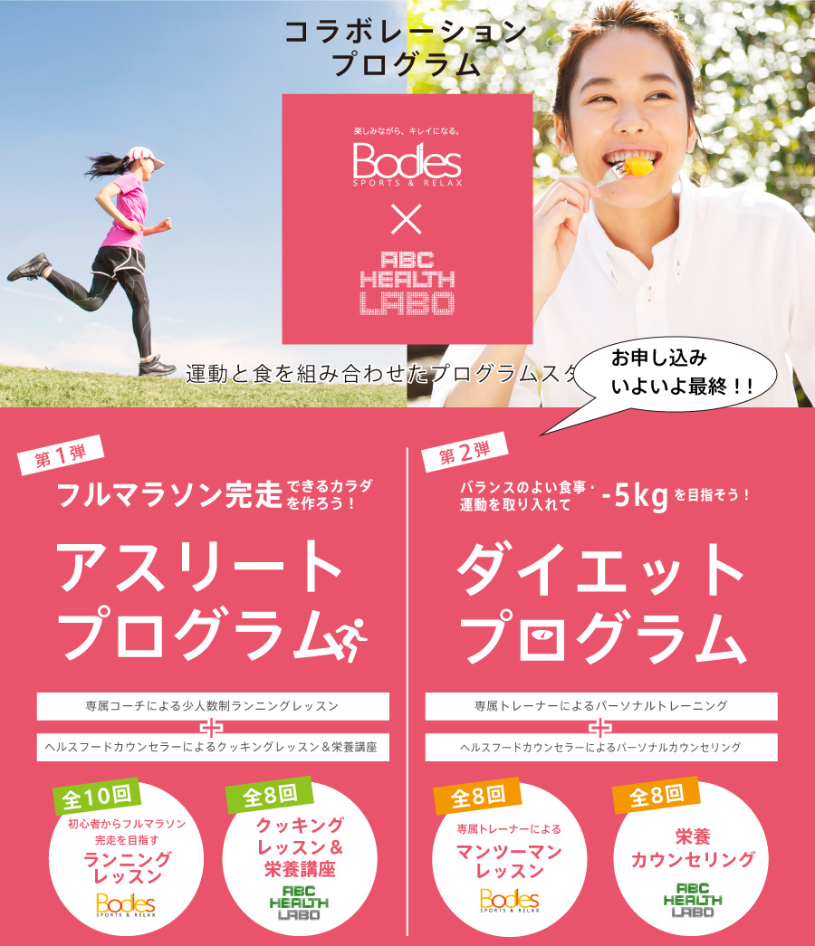 Bodies × ABC ヘルスラボ　コラボレーションプログラム