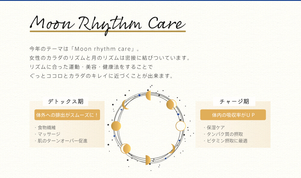 今年のテーマは「Moon Rhythm Care」
