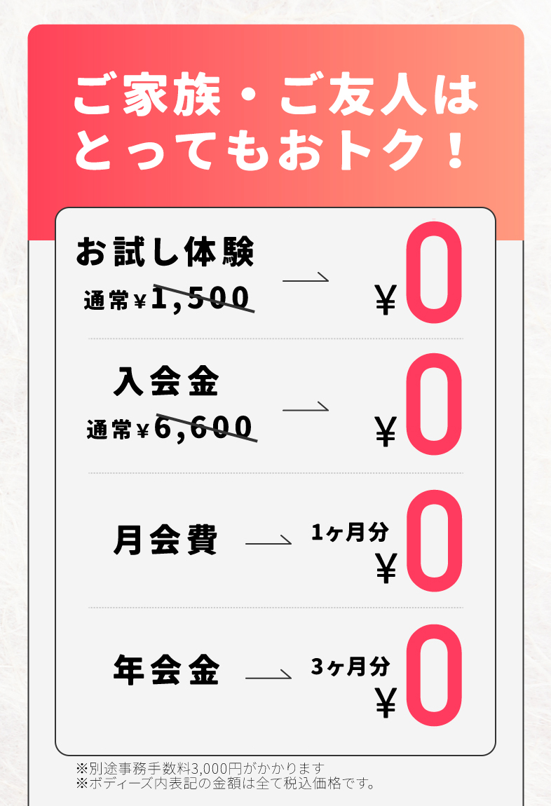 今月の入会特典