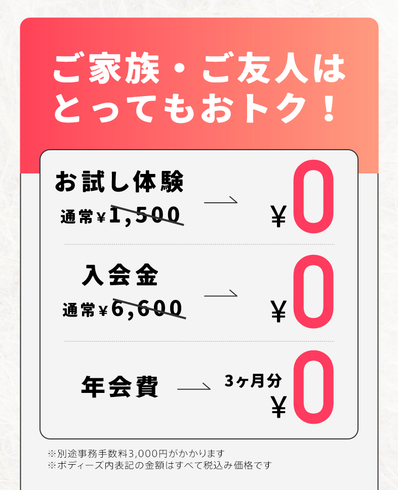 今月の入会特典