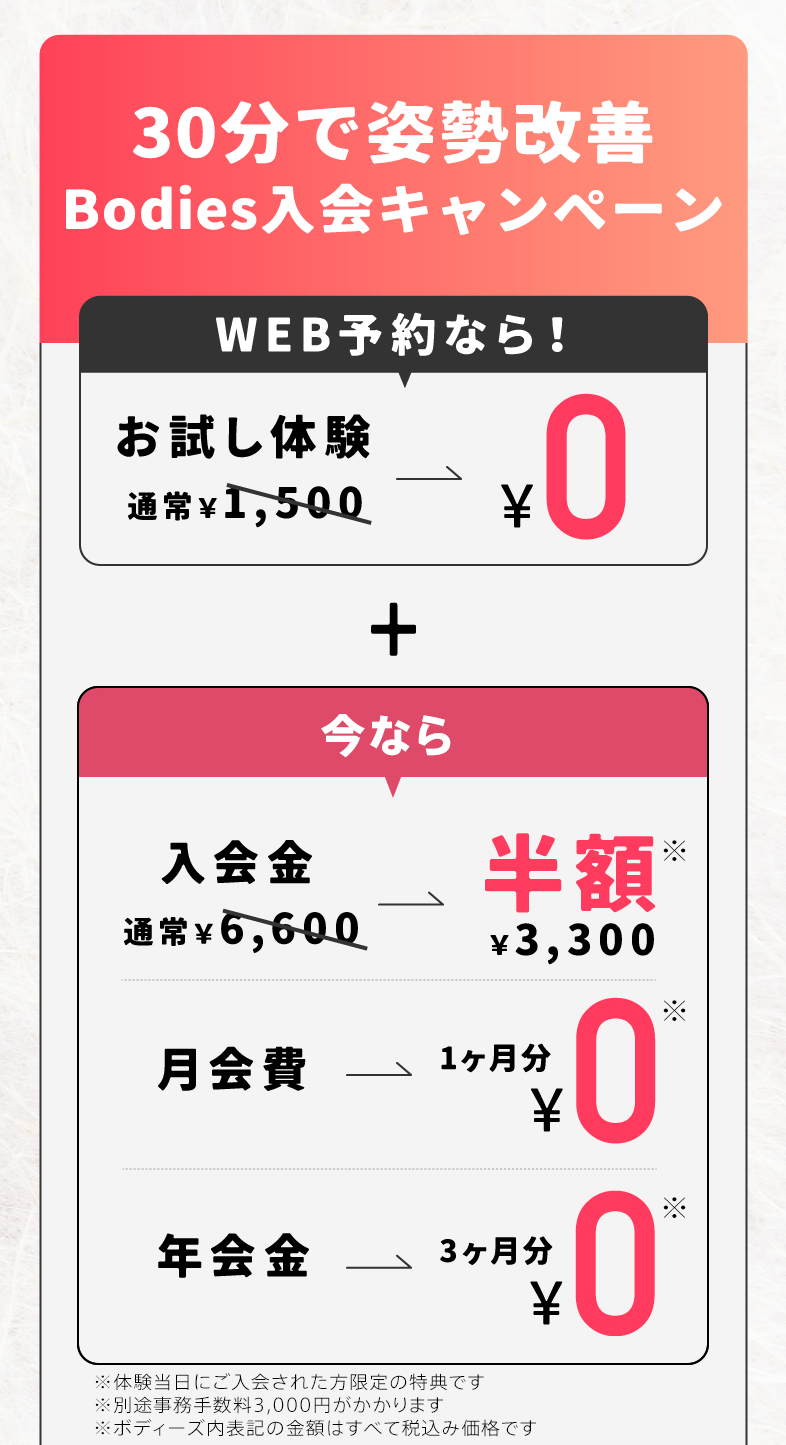 今月の入会特典